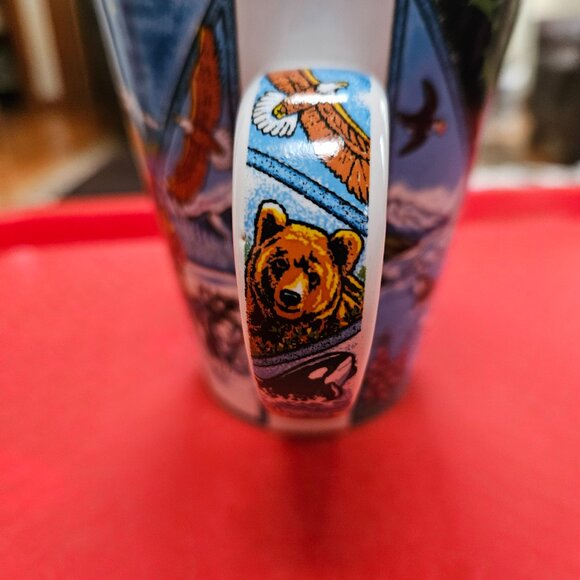 vintage artic circle coffee mug Alaska luxury train - Picture 3 of 9